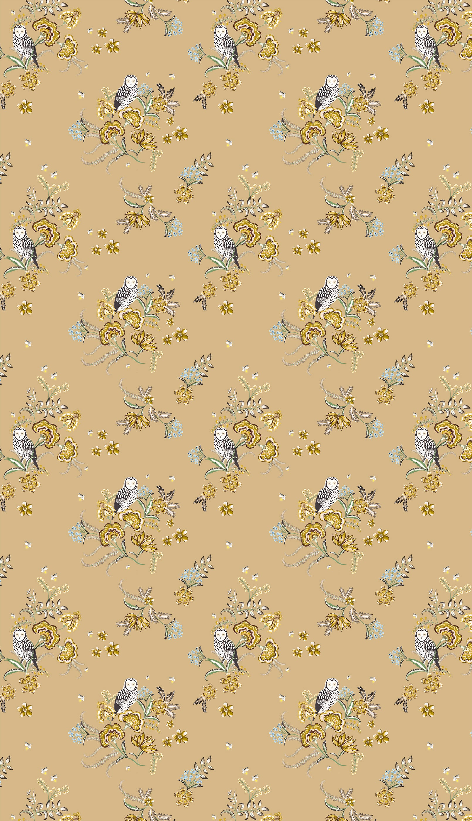 Papel de Parede Corujas e Pirilampos ll